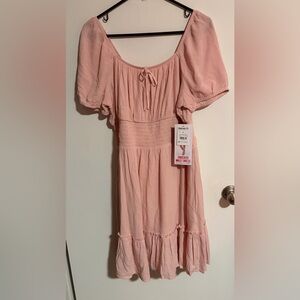 NWT Celebrity Pink Pink Smocked Waist Dress